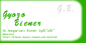 gyozo biener business card